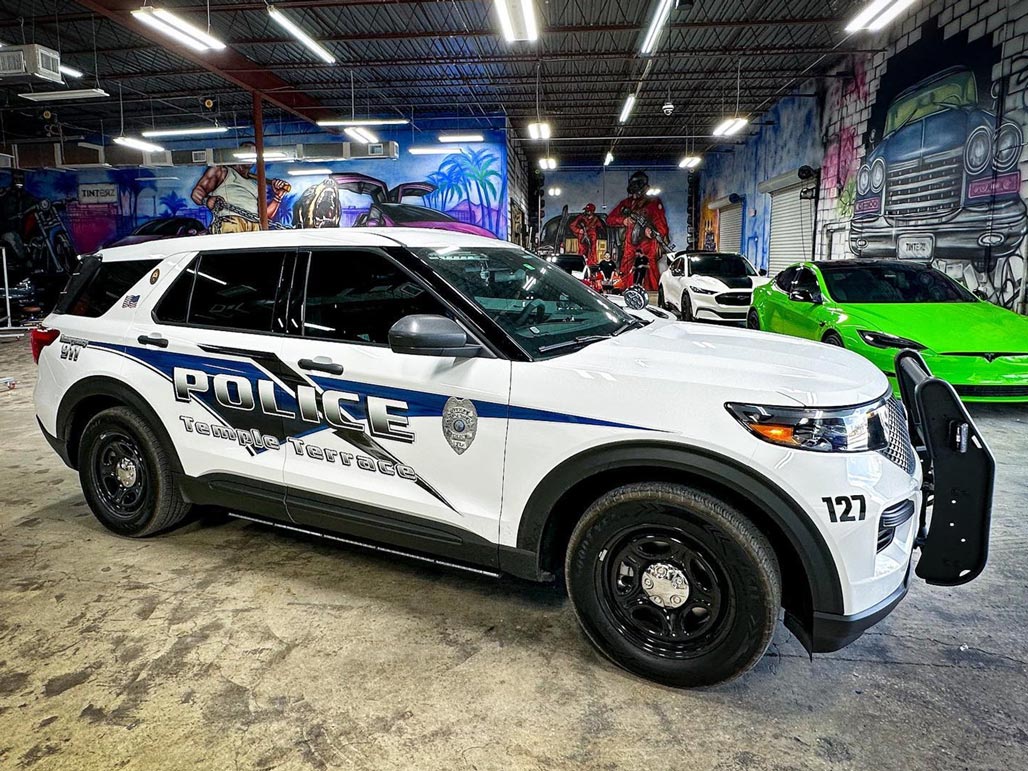 police window tint
